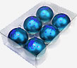 Kerstballen: Blauw
