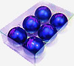 Kerstballen: Donkerblauw